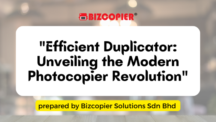 "Efficient Duplicator: Unveiling the Modern Photocopier Revolution"